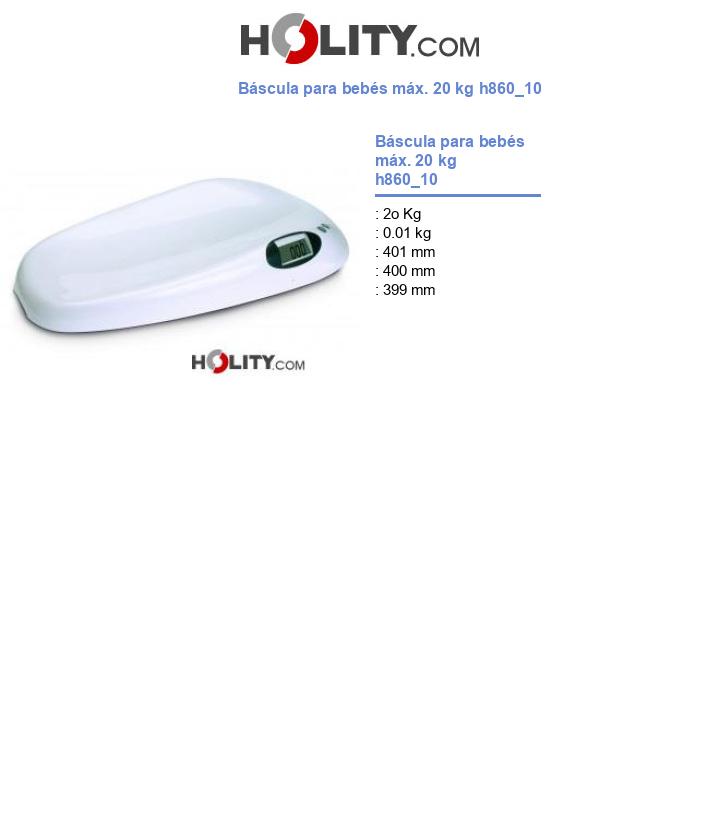 Báscula para bebés máx. 20 kg h860_10