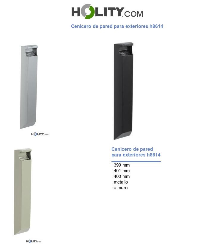 Cenicero de pared para exteriores h8614