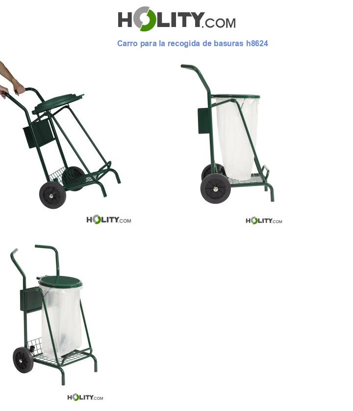 Carro para la recogida de basuras h8624