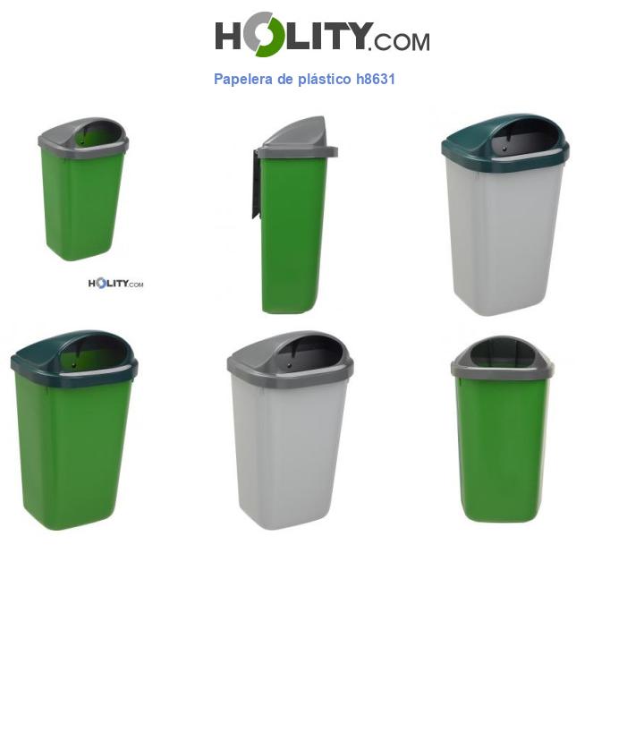 Papelera de plástico h8631