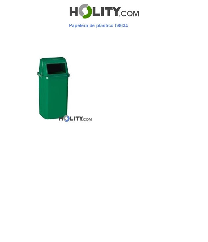 Papelera de plástico h8634