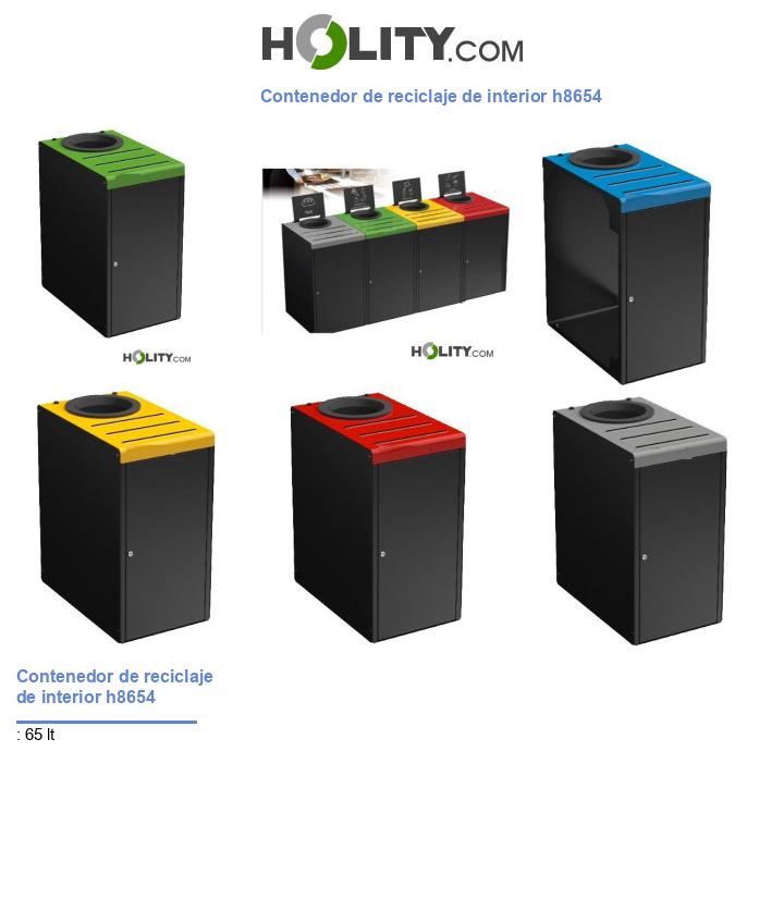 Contenedor de reciclaje de interior h8654