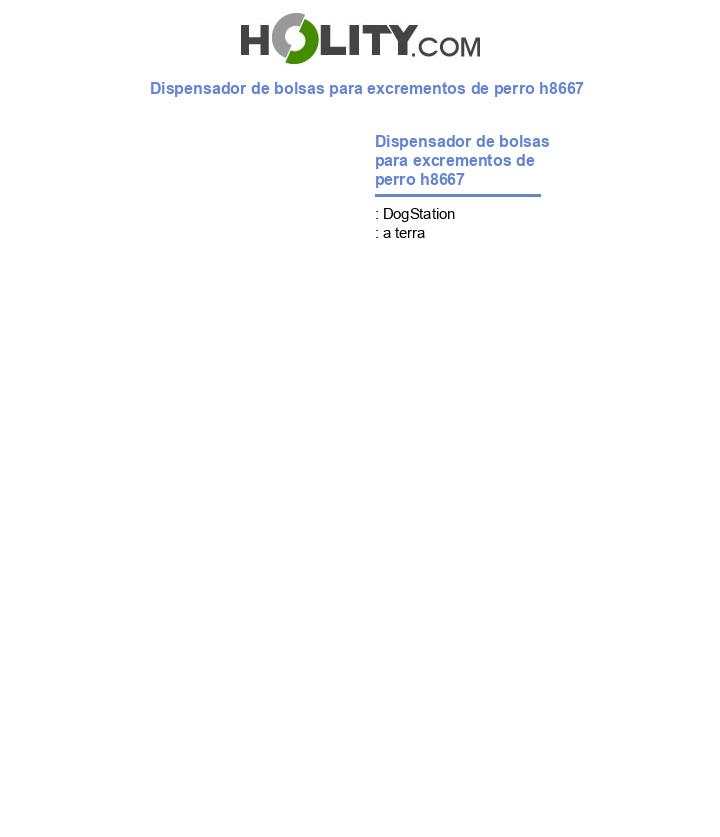 Dispensador de bolsas para excrementos de perro h8667