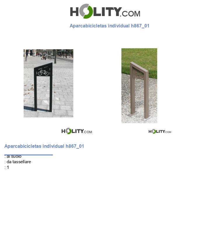 Aparcabicicletas individual h867_01