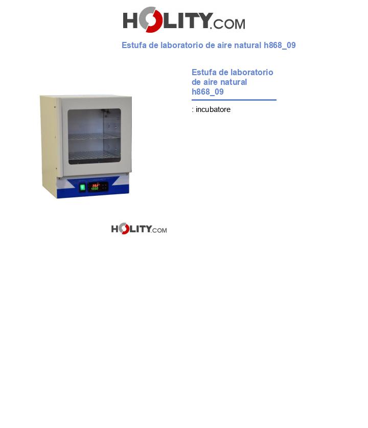 Estufa de laboratorio de aire natural h868_09
