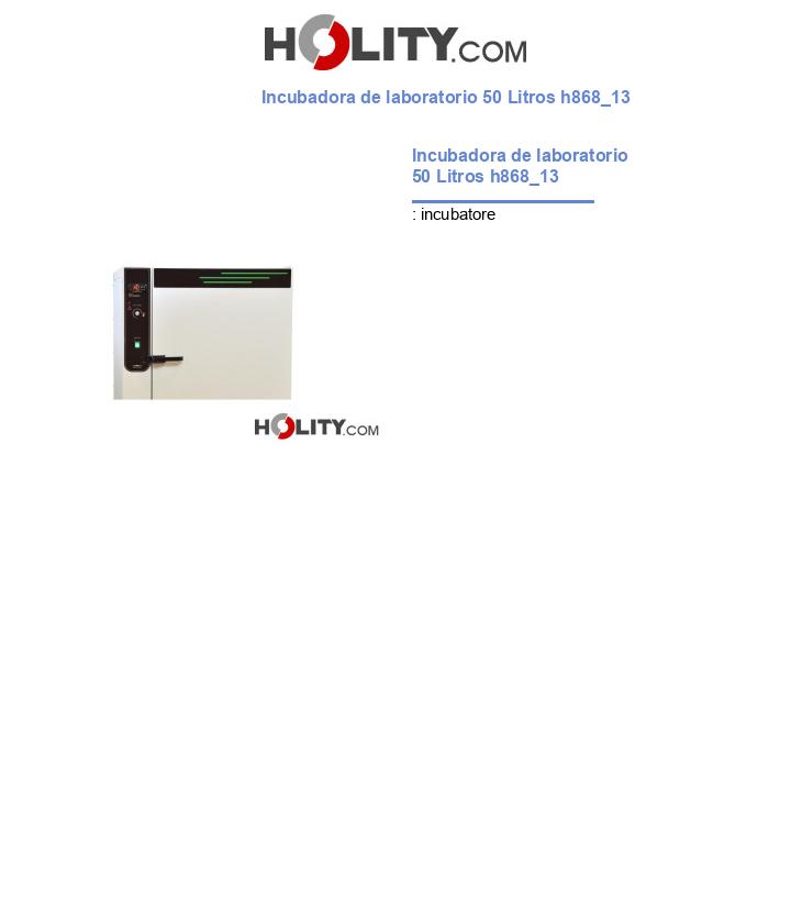 Incubadora de laboratorio 50 Litros h868_13