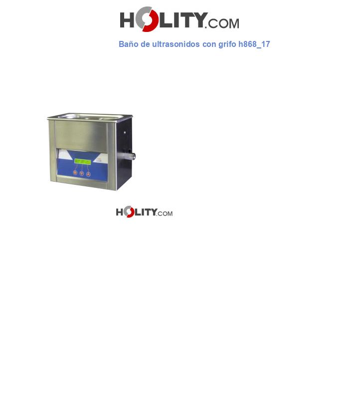 Baño de ultrasonidos con grifo h868_17