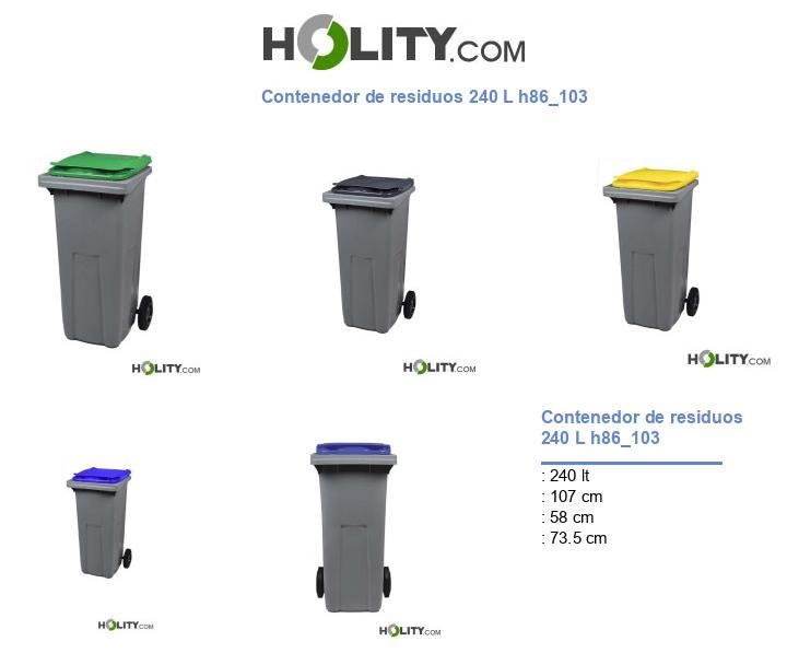Contenedor de residuos 240 L h86_103