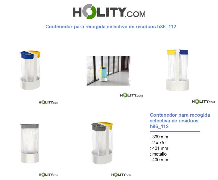 Contenedor para recogida selectiva de residuos h86_112