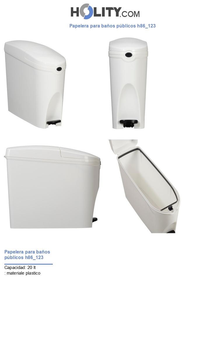 Papelera para baños públicos h86_123