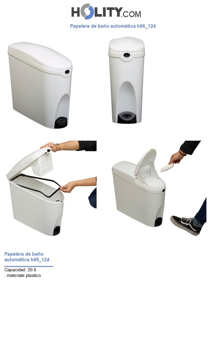 Papelera de baño automática h86_124