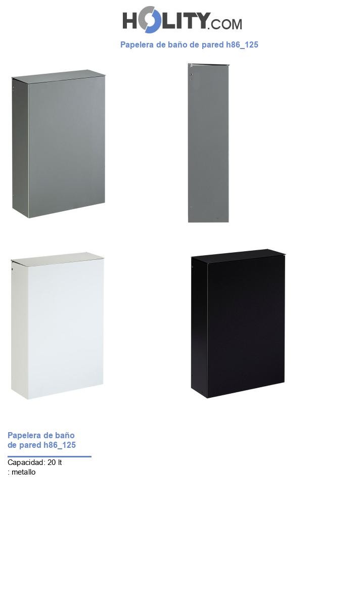 Papelera de baño de pared h86_125