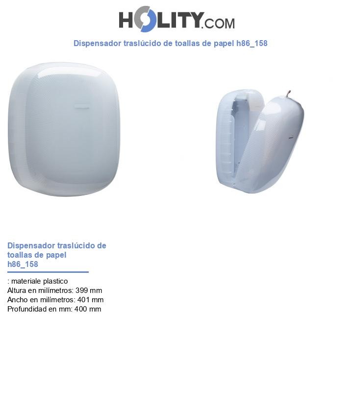 Dispensador traslúcido de toallas de papel h86_158