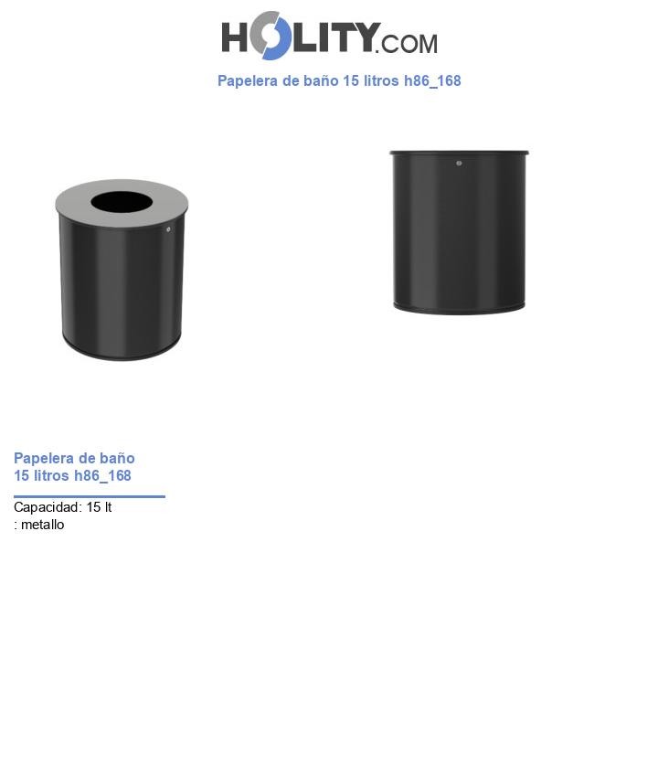 Papelera de baño 15 litros h86_168