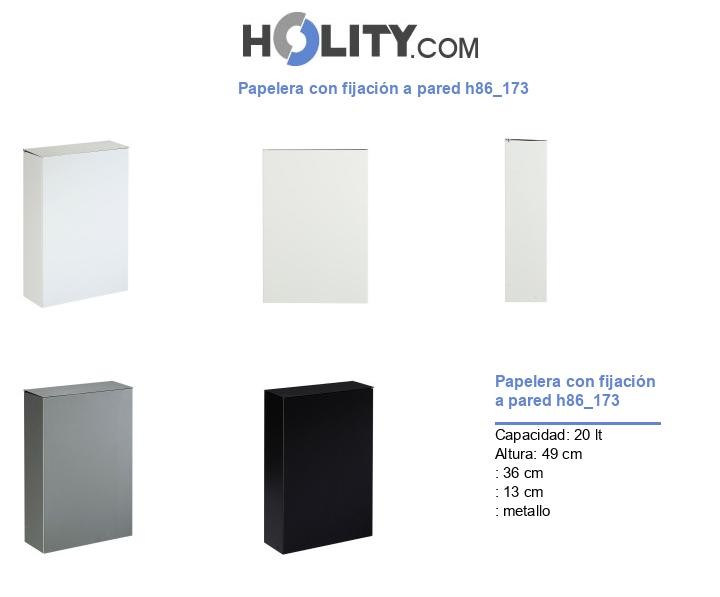 Papelera con fijación a pared h86_173