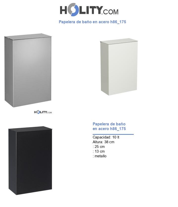 Papelera de baño en acero h86_175