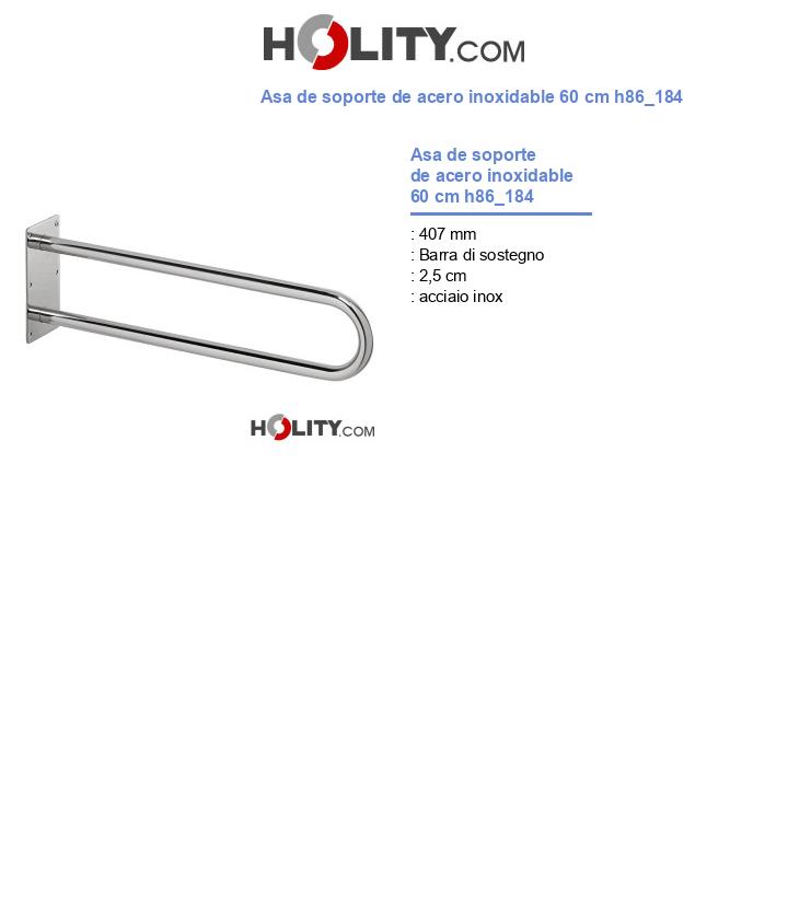 Asa de soporte de acero inoxidable 60 cm h86_184