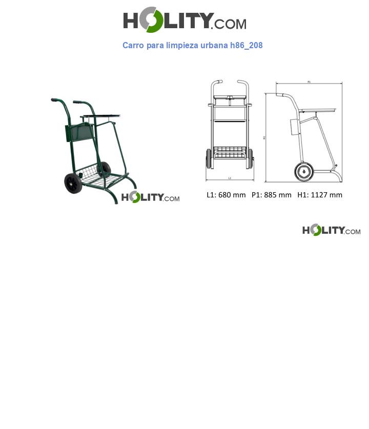 Carro para limpieza urbana h86_208