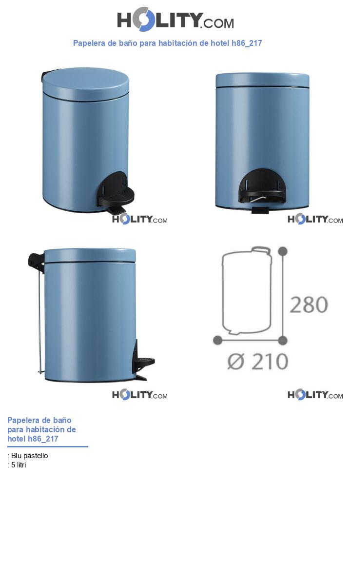 Papelera de baño para habitación de hotel h86_217