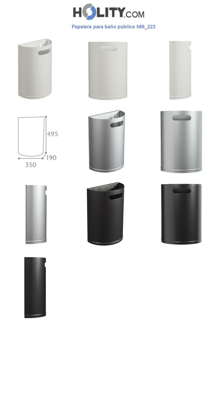 Papelera para baño público h86_223