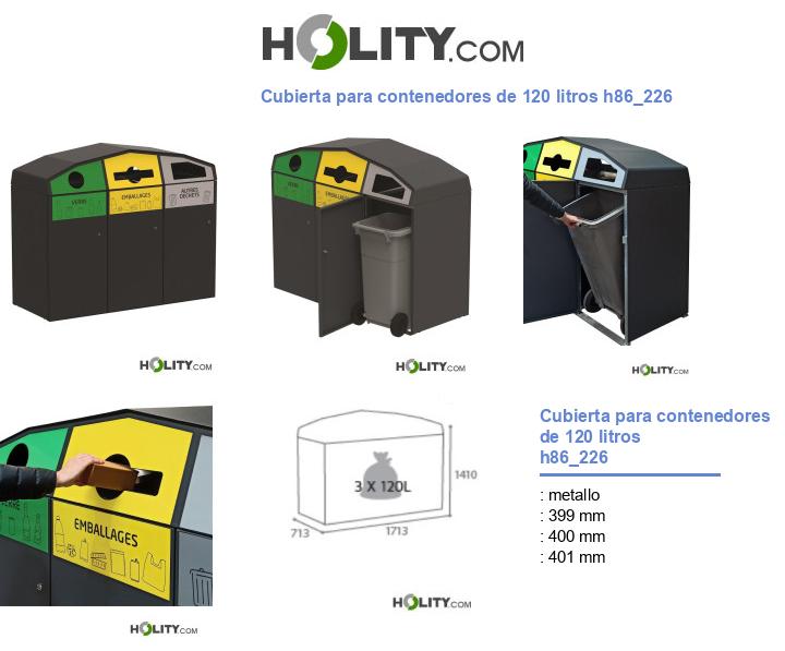 Cubierta para contenedores de 120 litros h86_226