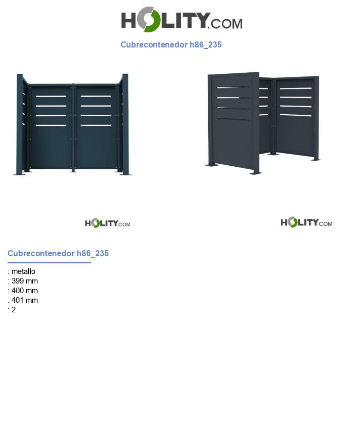Cubrecontenedor h86_235