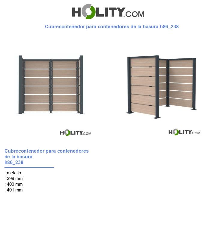 Cubrecontenedor para contenedores de la basura h86_238
