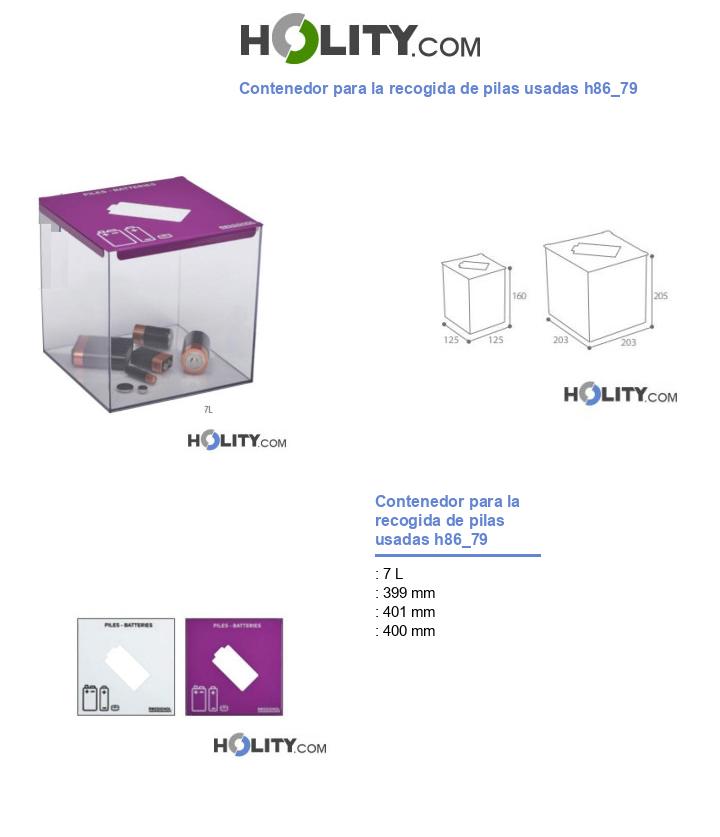 Contenedor para la recogida de pilas usadas h86_79