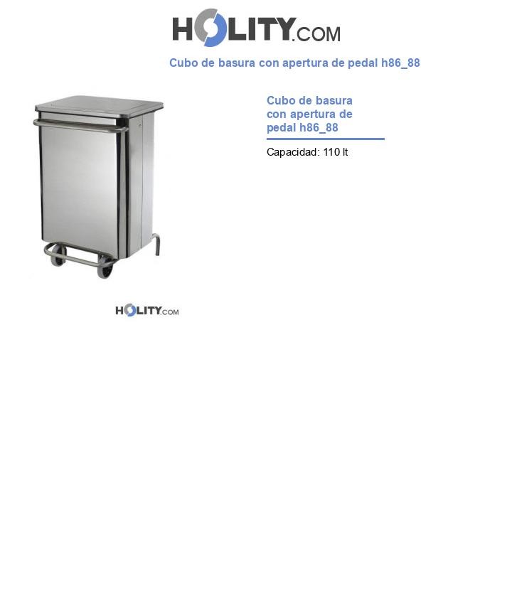 Cubo de basura con apertura de pedal h86_88