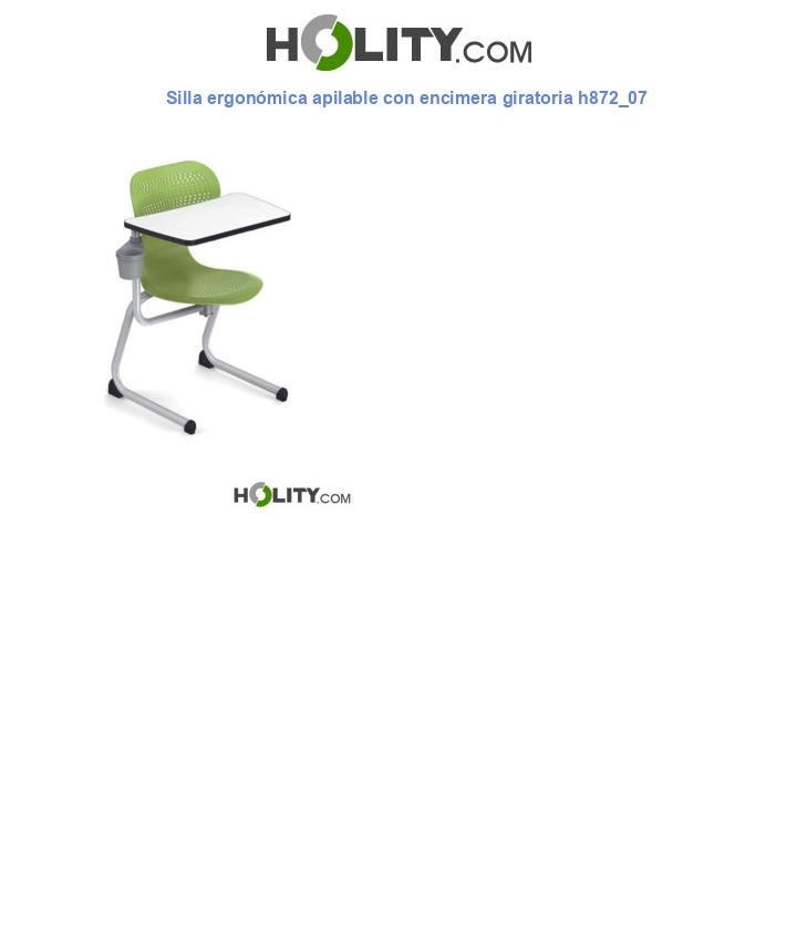 Silla ergonómica apilable con encimera giratoria h872_07
