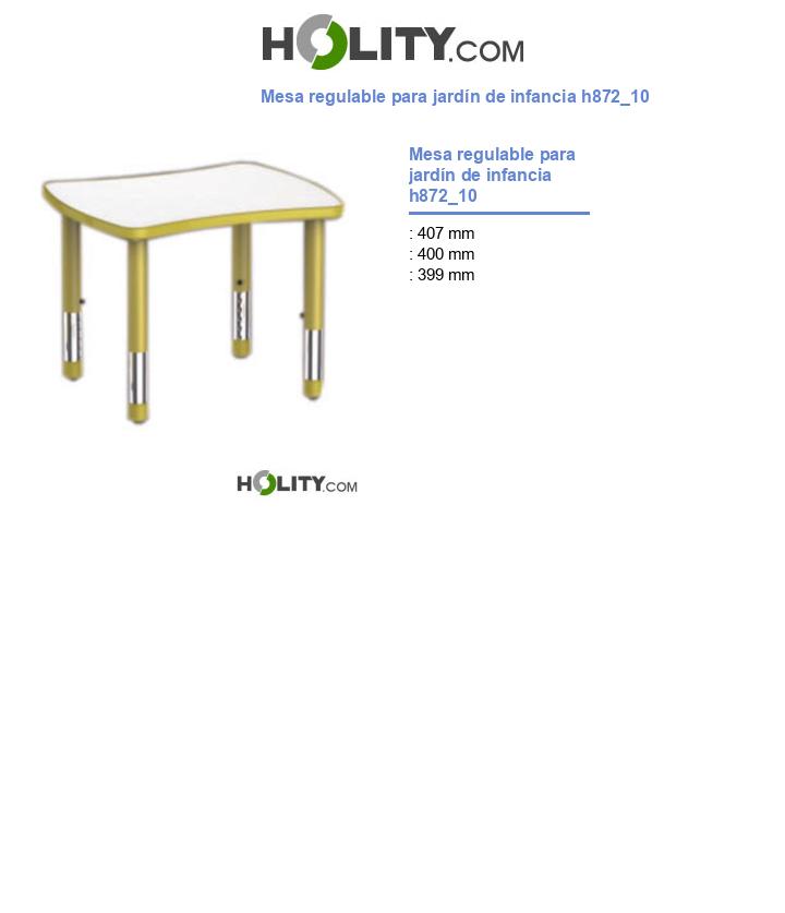 Mesa regulable para jardín de infancia h872_10