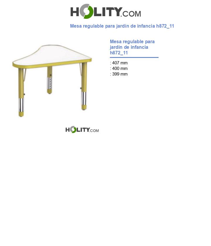 Mesa regulable para jardín de infancia h872_11