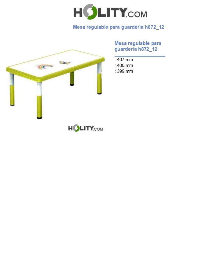 Mesa regulable para guardería h872_12