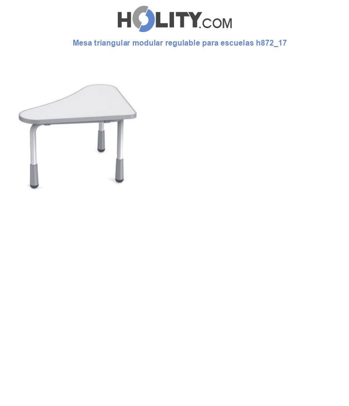 Mesa triangular modular regulable para escuelas h872_17