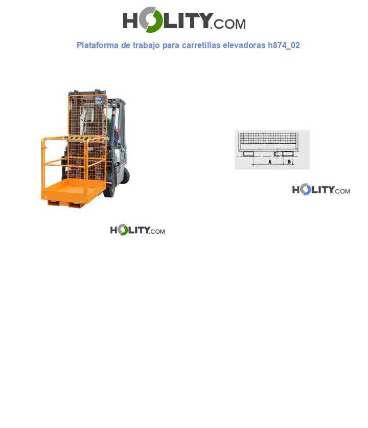 Plataforma de trabajo para carretillas elevadoras h874_02