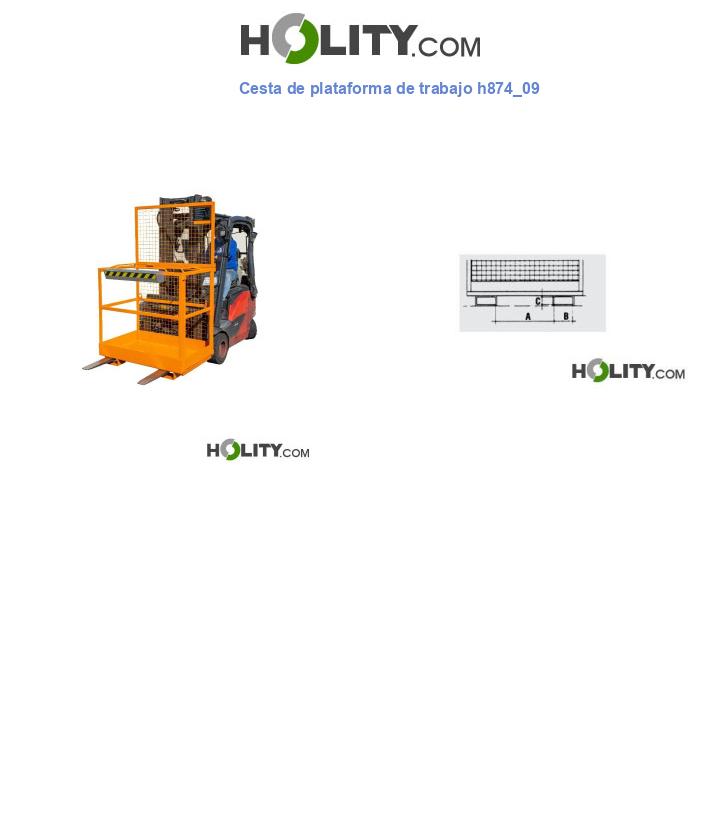 Cesta de plataforma de trabajo h874_09