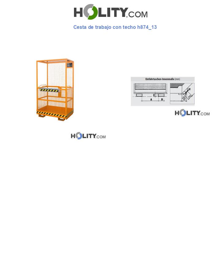 Cesta de trabajo con techo h874_13