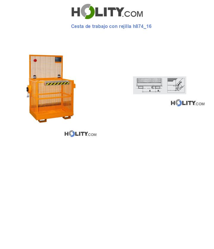 Cesta de trabajo con rejilla h874_16