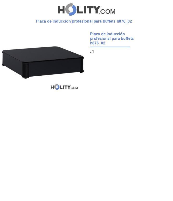 Placa de inducción profesional para buffets h876_02