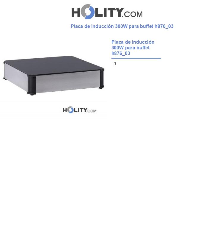 Placa de inducción 300W para buffet h876_03