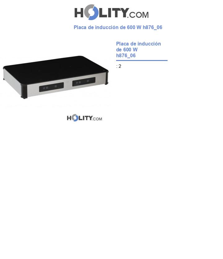 Placa de inducción de 600 W h876_06
