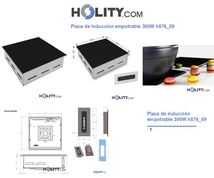 Placa de inducción empotrable 300W h876_09