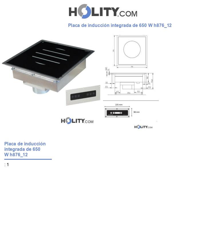 Placa de inducción integrada de 650 W h876_12