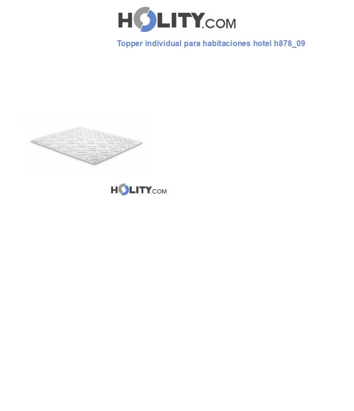 Topper individual para habitaciones hotel h878_09