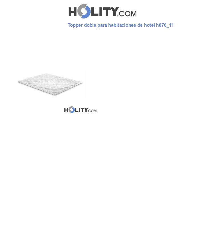 Topper doble para habitaciones de hotel h878_11