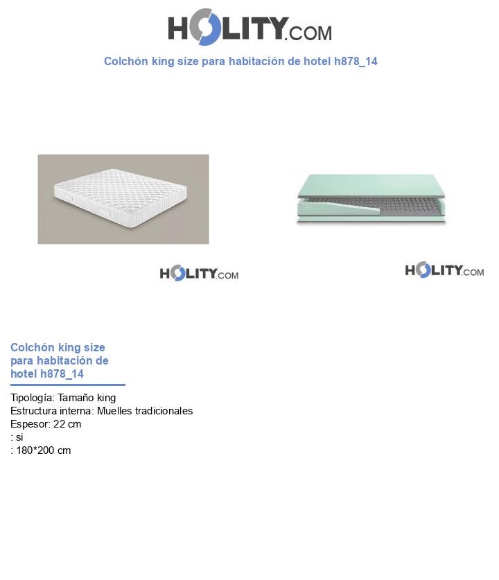Colchón king size para habitación de hotel h878_14