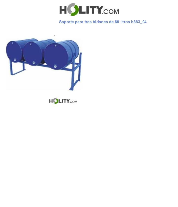 Soporte para tres bidones de 60 litros h883_04