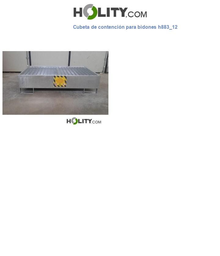 Cubeta de contención para bidones h883_12