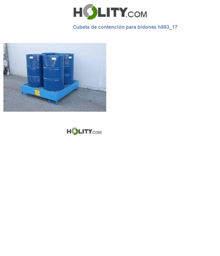 Cubeta de contención para bidones h883_17