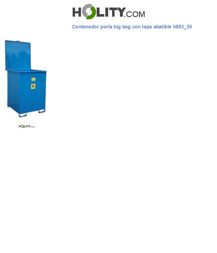 Contenedor porta big bag con tapa abatible h883_30